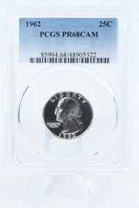 1962-P PCGS PR68CAM Washington Quarter Proof 25C