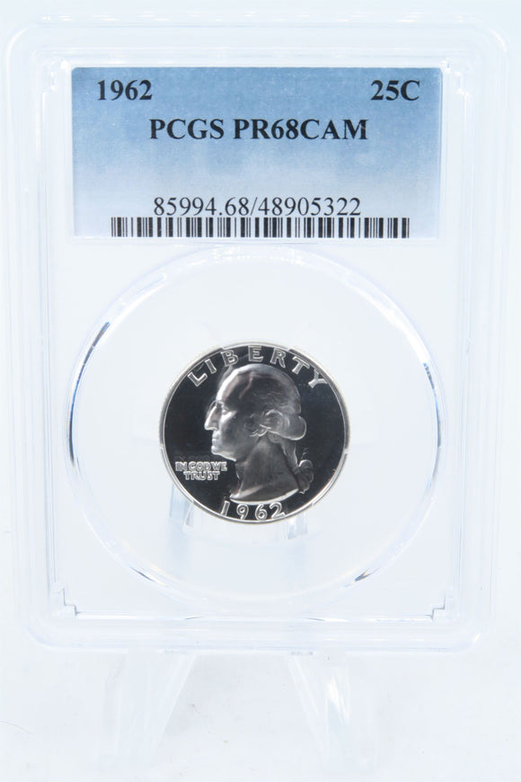 1962-P PCGS PR68CAM Washington Quarter Proof 25C