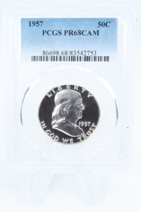 1957-P PCGS PR68CAM Franklin Half Dollar Proof 50C