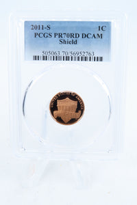 2011-S PCGS PR70DCAM Lincoln Shield Cent Proof 1C