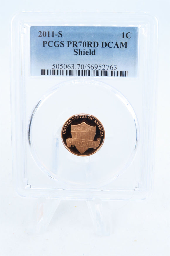 2011-S PCGS PR70DCAM Lincoln Shield Cent Proof 1C