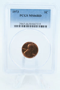 1973-P PCGS MS66RD Lincoln Memorial Cent Business Strike 1C