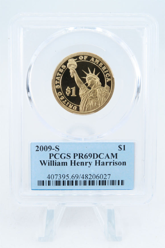 2009-S PCGS PR69DCAM William Harrison Presidential Dollar Proof
