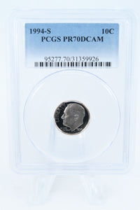 1994-S PCGS PR70DCAM Roosevelt Dime Proof 10C