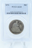 1876-P PCGS AG03 Liberty Seated Half Dollar Business Strike 50C