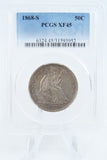 1868-S PCGS XF45 Liberty Seated Half Dollar Business Strike 50C