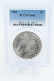 1889-P PCGS MS63 Morgan Dollar Business Strike