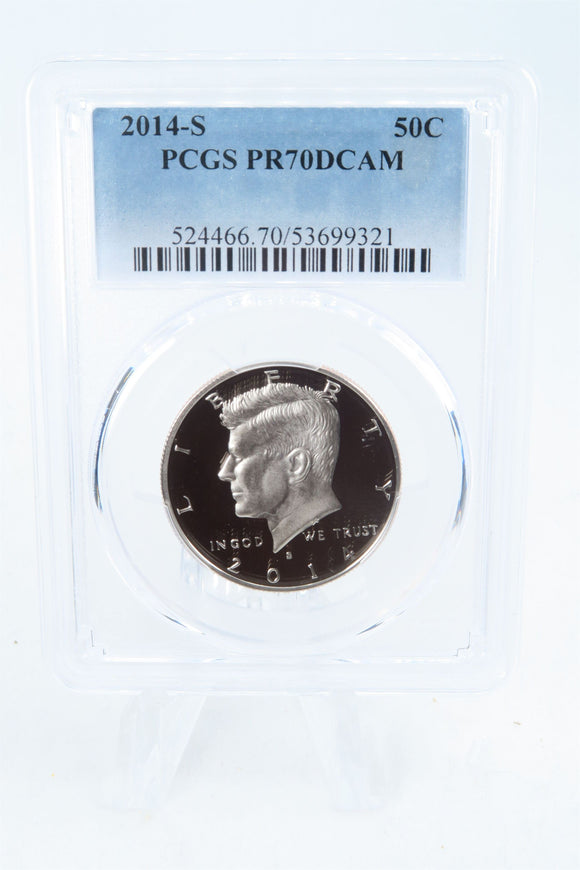 2014-S PCGS PR70DCAM Kennedy Half Dollar Proof 50C