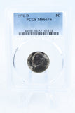 1976-D PCGS MS66FS Jefferson Nickel Full Steps Business Strike 5C