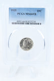 1935-P PCGS MS66FB Mercury Dime Business Strike 10C