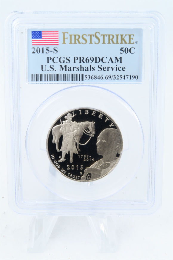 2015-S PCGS PR69DCAM U.S. Marshals Service Commemorative Half Dollar Proof 50C