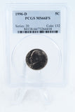 1996-D PCGS MS66FS Jefferson Nickel Full Steps Business Strike 5C