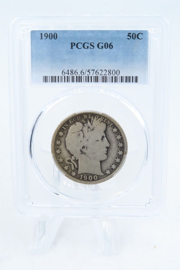 1900-P PCGS G06 Barber Half Dollar Business Strike 50C