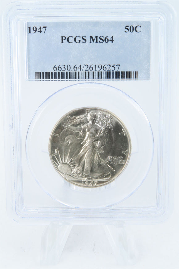 1947-P PCGS MS64 Walking Liberty Half Dollar Business Strike 50C