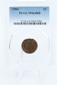 1904-P PCGS MS64RB Indian Cent Business Strike 1C