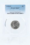 1938-S PCGS MS67 Jefferson Nickel Business Strike 5C