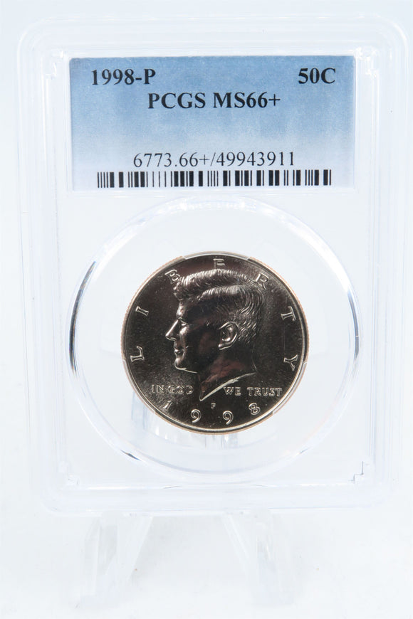 1998-P PCGS MS66+ Kennedy Half Dollar Business Strike 50C