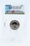 2013-S PCGS PR70DCAM White Mountains NP Quarter Proof 25C