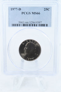 1977-D PCGS MS66 Washington Quarter Business Strike 25C