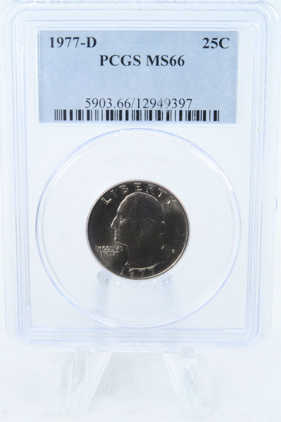 1977-D PCGS MS66 Washington Quarter Business Strike 25C