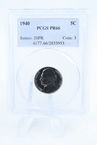 1940-P PCGS PR66 Reverse Of 1940 Jefferson Nickel Proof 5C
