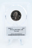 2006-S PCGS PR70DCAM Nevada State Quarter Proof 25C