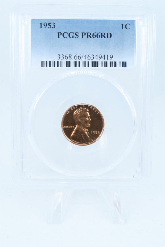 1953-P PCGS PR66RD Lincoln Wheat Cent Proof 1C