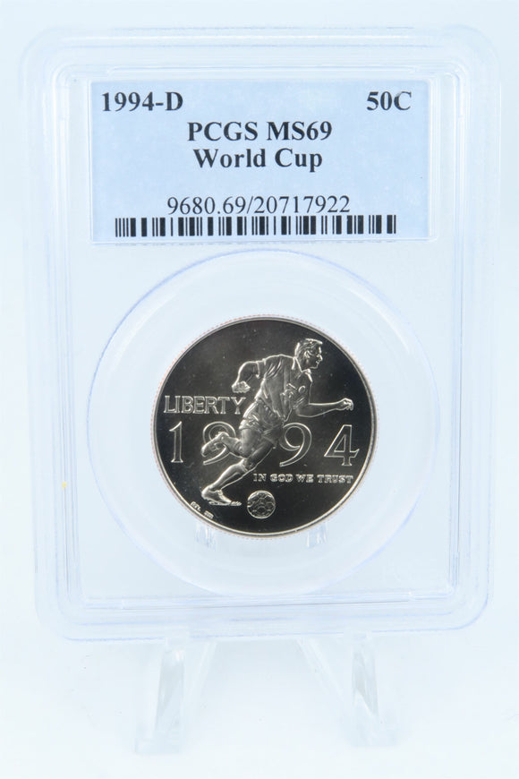 1994-D PCGS MS69 World Cup Modern Commemorative Half Dollar 50C