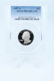 1987-S PCGS PR70DCAM Washington Quarter Proof 25C