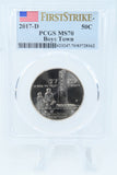 2017-D PCGS MS70 Boys Town Modern Commemorative Half Dollar 50C