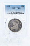 1822-P PCGS VG08 Capped Bust Half Dollar Business Strike 50C