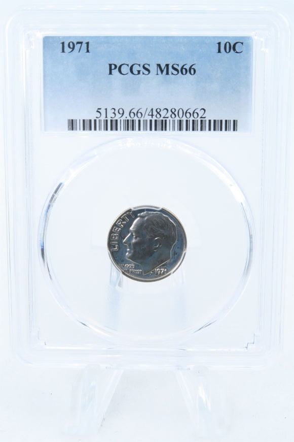 1971-P PCGS MS66 Roosevelt Dime Business Strike 10C