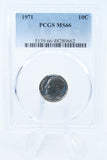 1971-P PCGS MS66 Roosevelt Dime Business Strike 10C