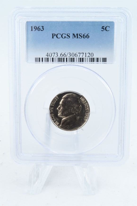 1963-P PCGS MS66 Jefferson Nickel Business Strike 5C
