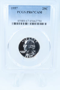 1957-P PCGS PR67CAM Washington Quarter Proof 25C