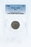 1866-P PCGS AU55 Shield Nickel Business Strike 5C