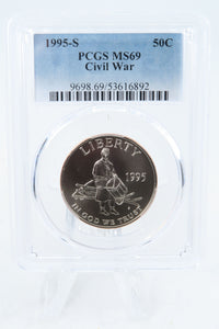 1995-S PCGS MS69 Civil War Modern Commemorative Half Dollar 50C