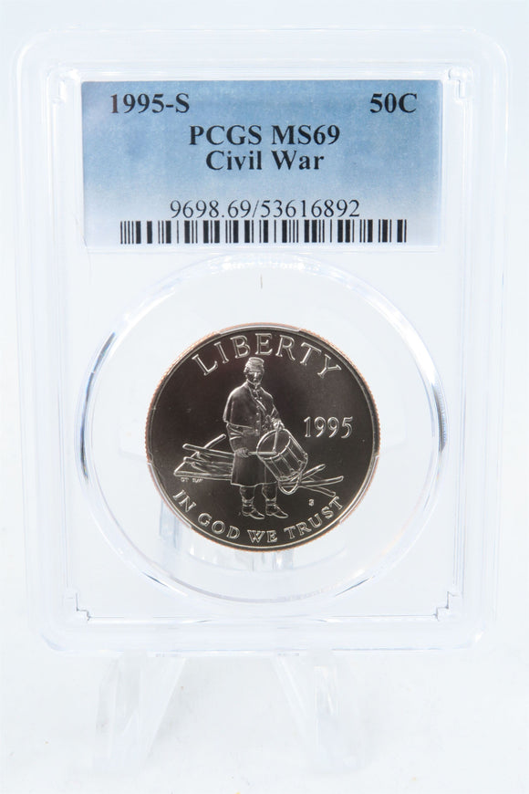 1995-S PCGS MS69 Civil War Modern Commemorative Half Dollar 50C
