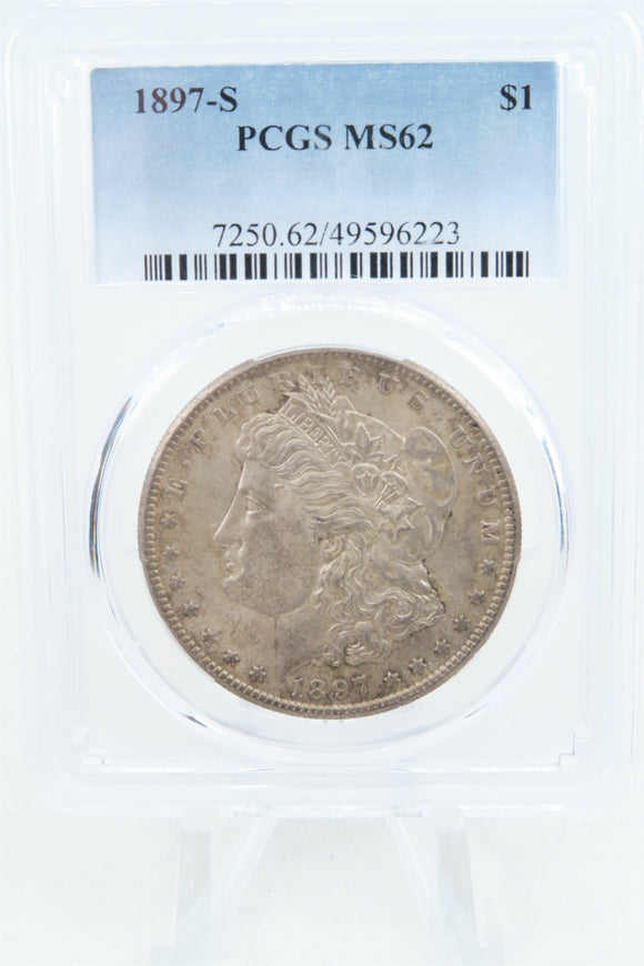 1897-S PCGS MS62 Morgan Dollar Business Strike