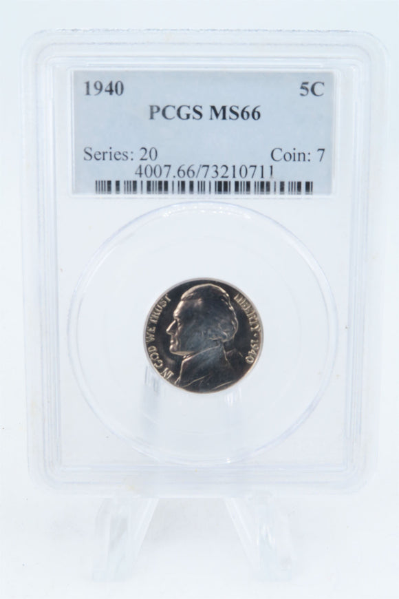 1940-P PCGS MS66 Jefferson Nickel Business Strike 5C