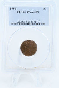 1906-P PCGS MS64BN Indian Cent Business Strike 1C