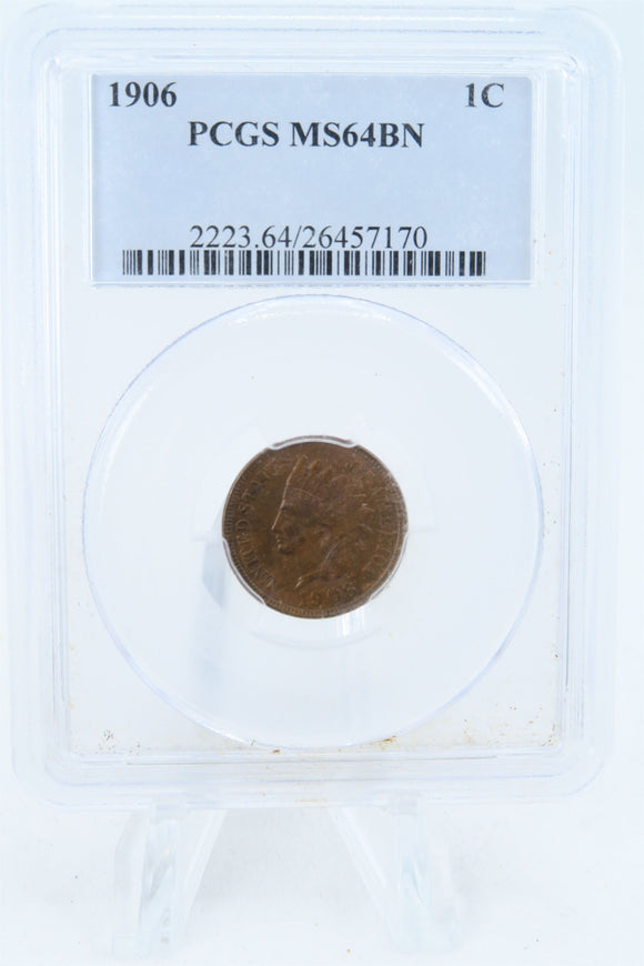 1906-P PCGS MS64BN Indian Cent Business Strike 1C