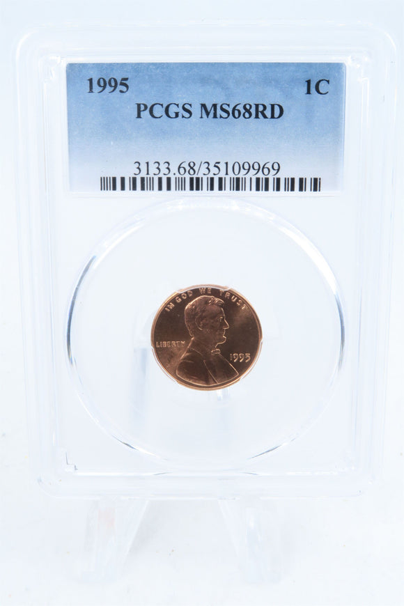 1995-P PCGS MS68RD Lincoln Memorial Cent Business Strike 1C