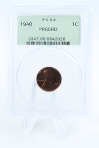 1940-P PCGS PR65RD Lincoln Wheat Cent Proof 1C