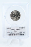 2002-D PCGS MS68 Ohio State Quarter Business Strike 25C