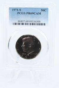 1971-S PCGS PR69CAM Kennedy Half Dollar Proof 50C
