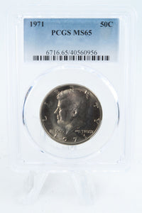 1971-P PCGS MS65 Kennedy Half Dollar Business Strike 50C