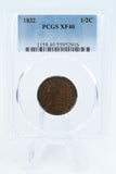 1832-P PCGS XF40BN Classic Head Half Cent Business Strike