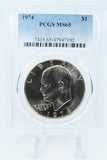 1974-P PCGS MS65 Eisenhower Ike Dollar Business Strike