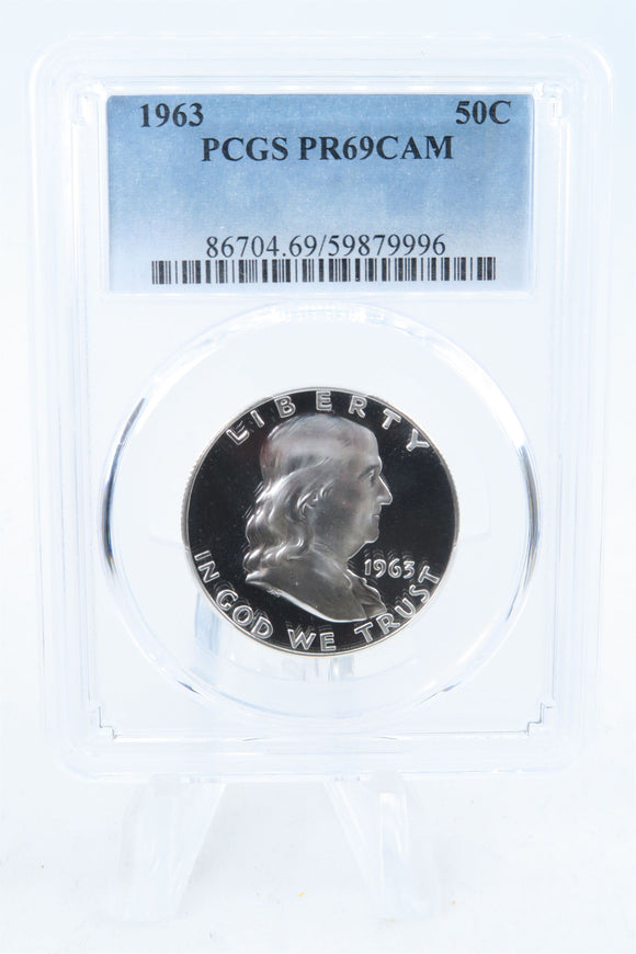 1963-P PCGS PR69CAM Franklin Half Dollar Proof 50C